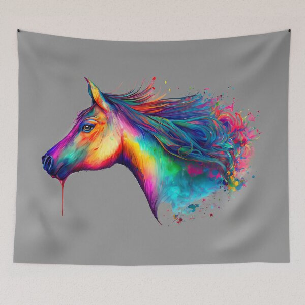 Item preview, Horse with colored hair designed and sold by Firas Aljazzar.