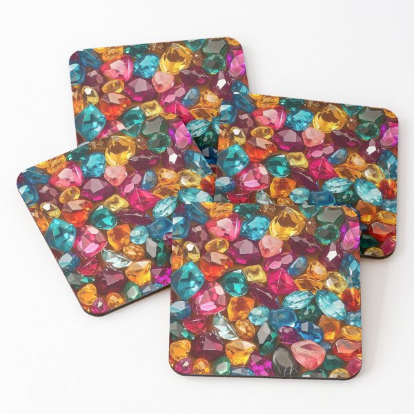 Item preview, Vibrant Gem Collection Pattern designed and sold by SweetClicks123.