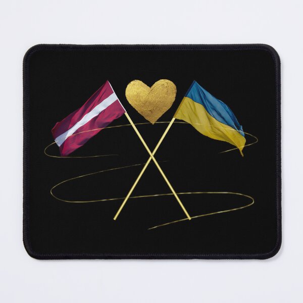 Item preview, Latvia Loves Ukraine designed and sold by ForTheLoveOfUA.
