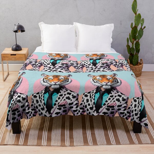 Item preview, Tiger Wearing Cow Print designed and sold by 3hornCreations.