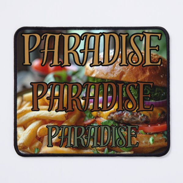 Item preview, Paradise Bites, Burger & Fries Tee, FastFoodEuphoria. Gift designed and sold by Terry-Salsa.