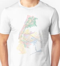 Camiseta unisex Metro tipográfico de la ciudad de Nueva York