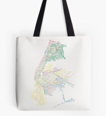 Bolsa de tela Metro tipográfico de la ciudad de Nueva York