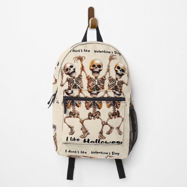 Item preview, Dancing skeletons I don't like Valentine's Day I like halloween designed and sold by LuckyFamily.