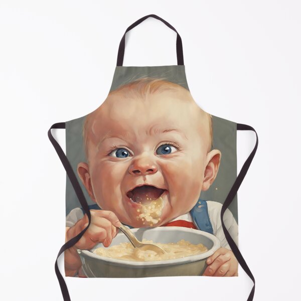 Item preview, comic series, a comical baby eats his porridge designed and sold by janjacbu.