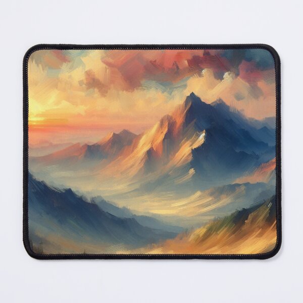 Item preview, Mountains at sunset designed and sold by HoefiTh.