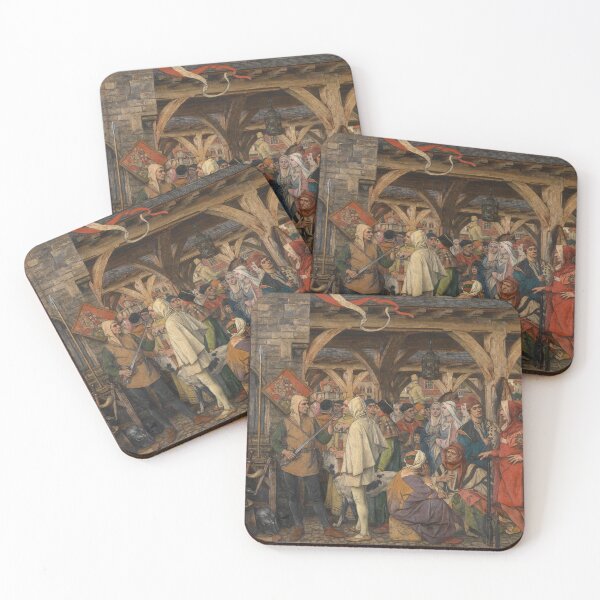 Item preview, The Annual Fair (Left Cropped), c. 1900 by Albrecht De Vriendt designed and sold by Cat Lady Designs.