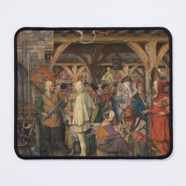 Item preview, The Annual Fair (Left Cropped), c. 1900 by Albrecht De Vriendt designed and sold by Cat Lady Designs.