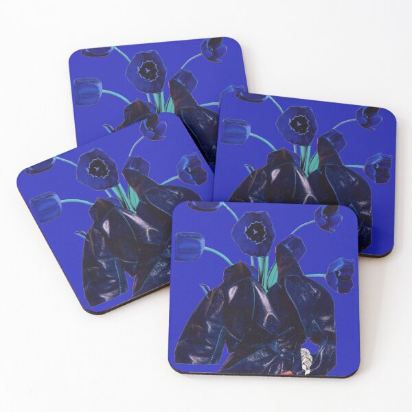 Item preview, Shades of Blue Florals - Reminiscent of Miles Davis  designed and sold by MonsoonartsbyM.