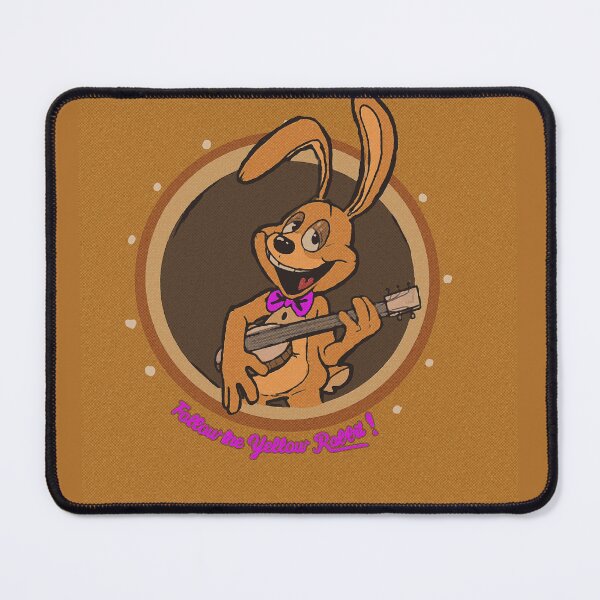 Item preview, "Follow the Yellow Rabbit" FNAF inspired pin design  designed and sold by henwardhyckle.