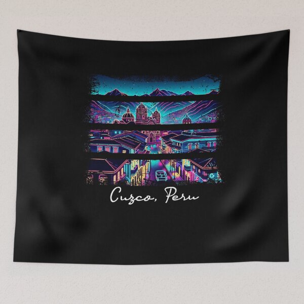 Item preview, Cusco Peru Artistic Neon Distressed  designed and sold by SambaStyles.
