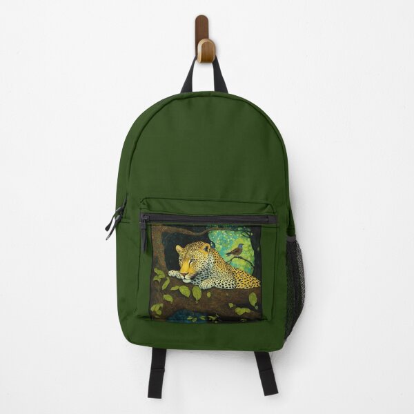 Item preview, A beautiful leopard in a grove of tropical plants. designed and sold by Natalia-Vlad.