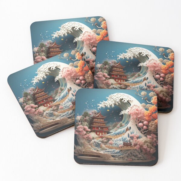 Item preview, Great Waves of Japan - Printed artwork designed and sold by NDMDesignStudio.