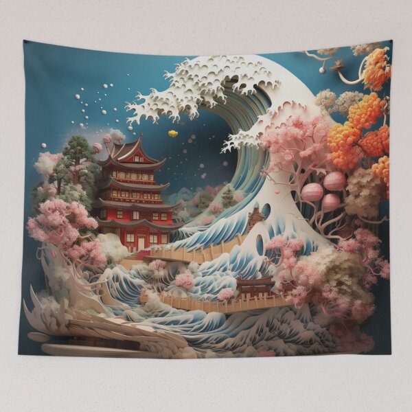Item preview, Great Waves of Japan - Printed artwork designed and sold by NDMDesignStudio.