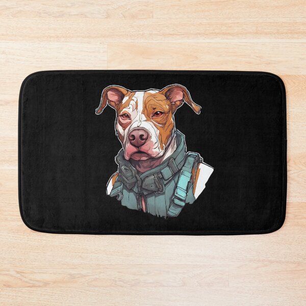 Item preview, Pitbull Dog in tactical clothing designed and sold by Aquillashop.