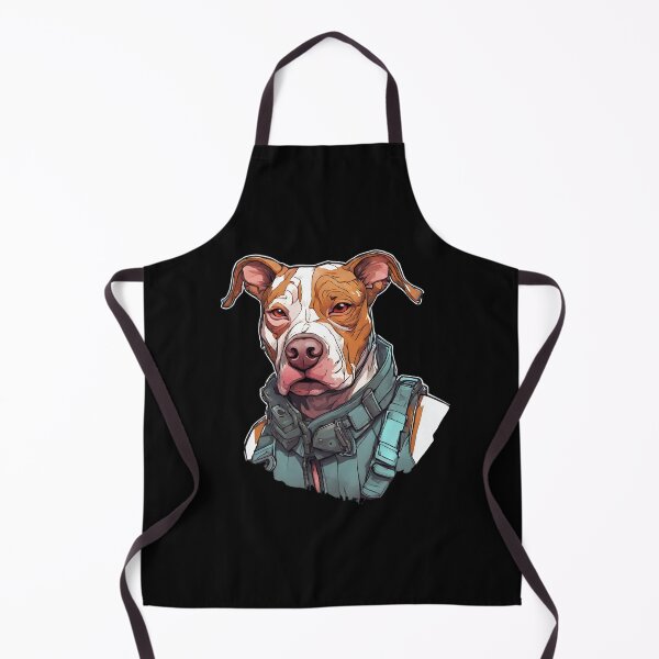 Item preview, Pitbull Dog in tactical clothing designed and sold by Aquillashop.