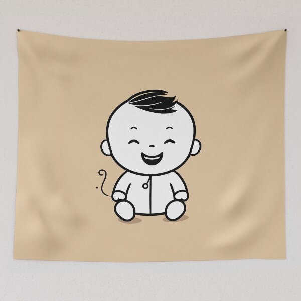 Item preview, Doodle of Delight: Smiling Baby designed and sold by Brendon987.