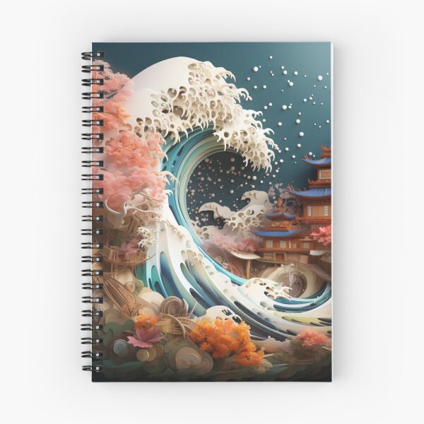Item preview, Great Waves of Japan 3d--Printed Artwork designed and sold by NDMDesignStudio.