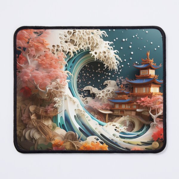 Item preview, Great Waves of Japan 3d--Printed Artwork designed and sold by NDMDesignStudio.