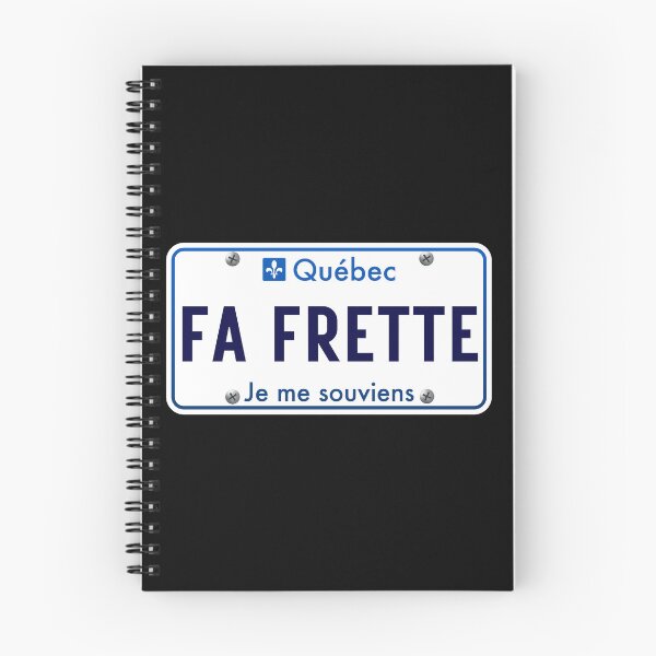 Item preview, Fa Frette Y Fait Frette Quebec Funny Car License Plate designed and sold by Quebec-Shop.