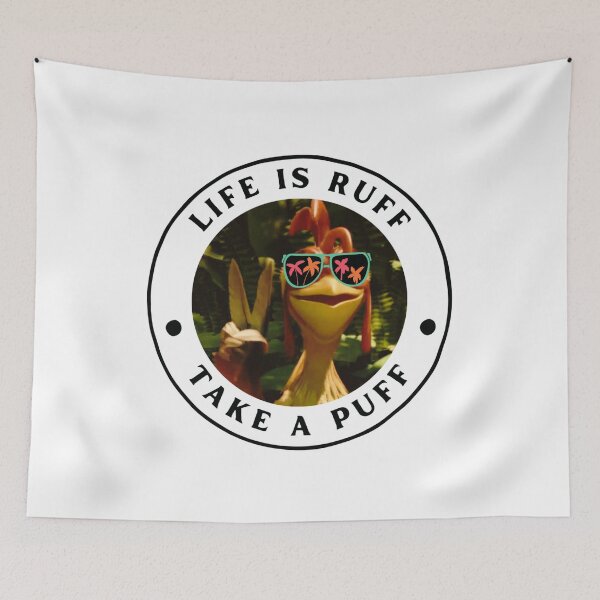 Item preview, Sunglasses Life is ruff take a puff chicken joe designed and sold by soulsurferart.