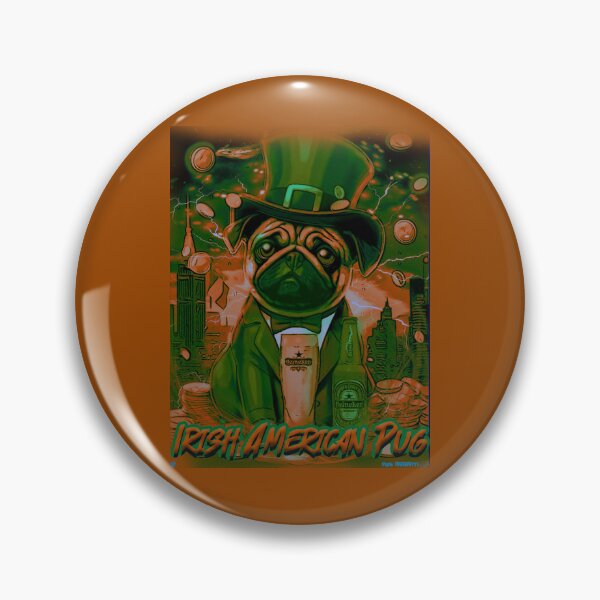 Item preview, Pug HAPPY HOLIDAYS 139 ST. PATRICKS DAY ALTERNATIVE 2 designed and sold by RedBluffTraders.