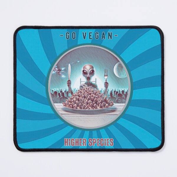Item preview, Go Vegan, Higher Species 2, Aliens designed and sold by Wallisart.