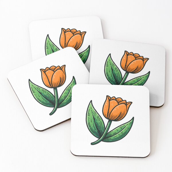 Item preview, Cartoon Orange Tulip designed and sold by TitanWear.