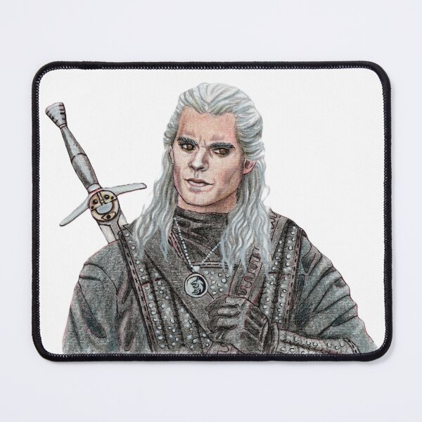 Item preview, Portrait of Henry Cavill as The Witcher Geralt of Rivia (No Background) designed and sold by MariaCameliaArt.