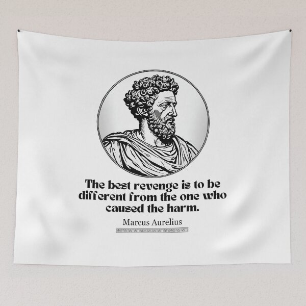 Item preview, Portrait of Marcus Aurelius and philosophy quote for work lovers designed and sold by CachoGlorious.