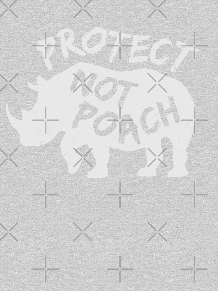 Protect Not Poach Rhino Ivory Trade Awareness by Bangtees