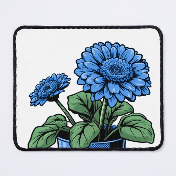Item preview, Blue Potted Flowers Illustration designed and sold by TitanWear.