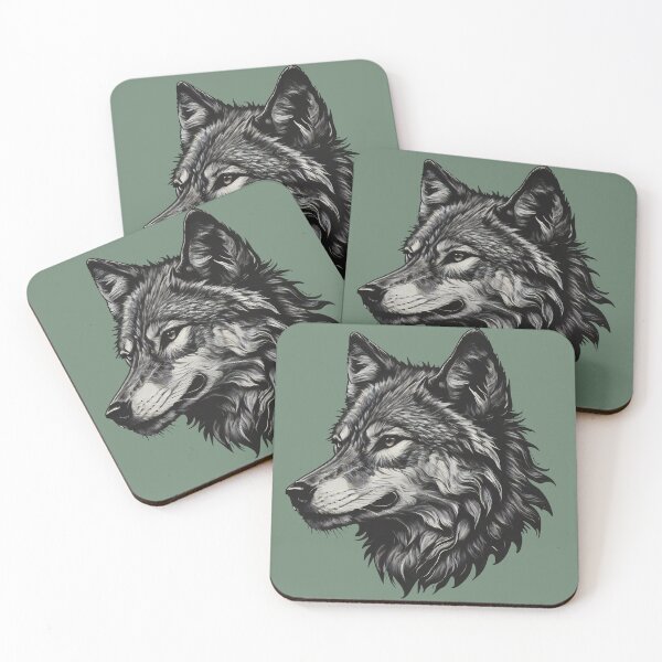 Item preview, Mystical Wolf Head: Powerful natural aesthetics designed and sold by MarketMovers.