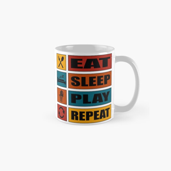 Item preview, Eat Sleep Play Repeat Mug designed and sold by antyou.