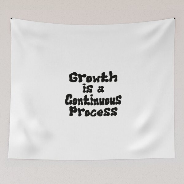 Item preview, Growth is a Continuous Process, 2024 Quote Vibe Mindset Selfcare Trend Groovy Positive Love Aesthetic designed and sold by DjenShop.