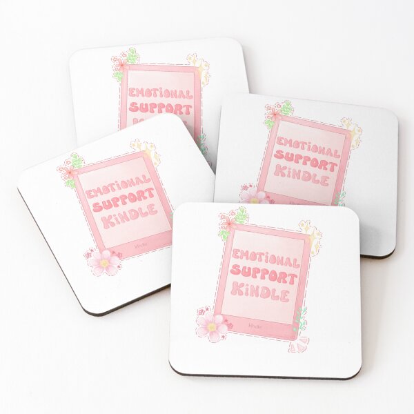 Item preview, Pink Aesthetic Emotional Support Kindle w Border designed and sold by doodlesbynish.