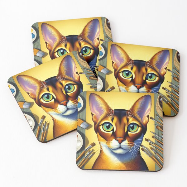 Item preview, Abyssinian Whispers: Artistic Portraits Unleashed designed and sold by BastKittyStore.