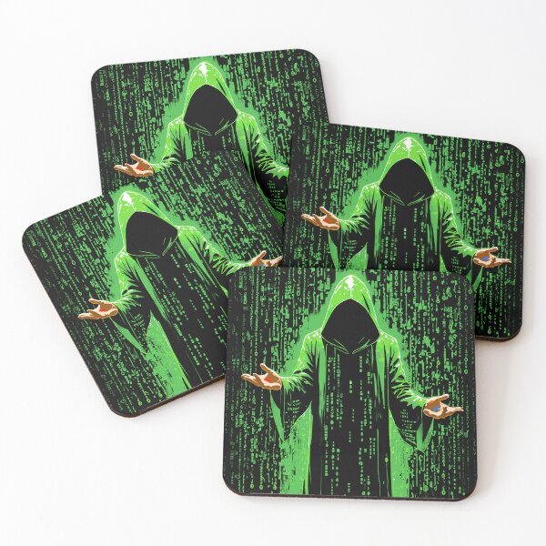 Item preview, Simulation Wizard with Green Code Rain  designed and sold by Occult Designs.