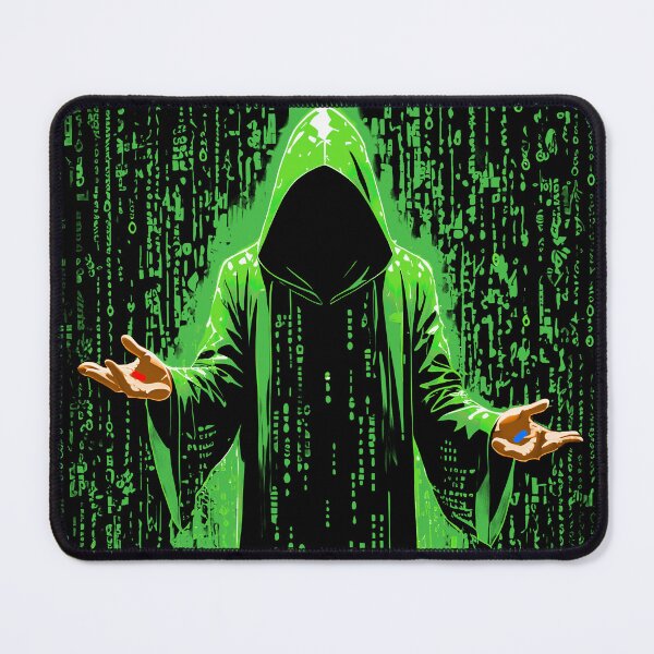 Item preview, Simulation Wizard with Green Code Rain  designed and sold by Occult Designs.
