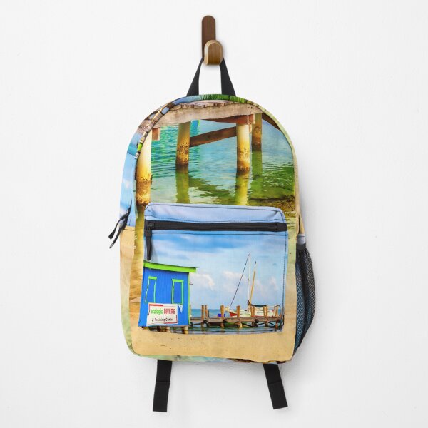 Item preview, Wooden pier on San Pedro Island, Ambergris Caye, Belize designed and sold by Travelways.