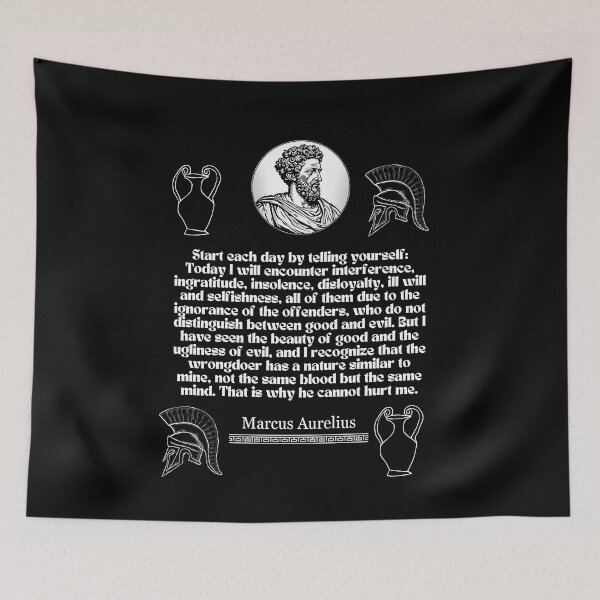 Item preview, Portrait of Marcus Aurelius and meditations quote designed and sold by CachoGlorious.