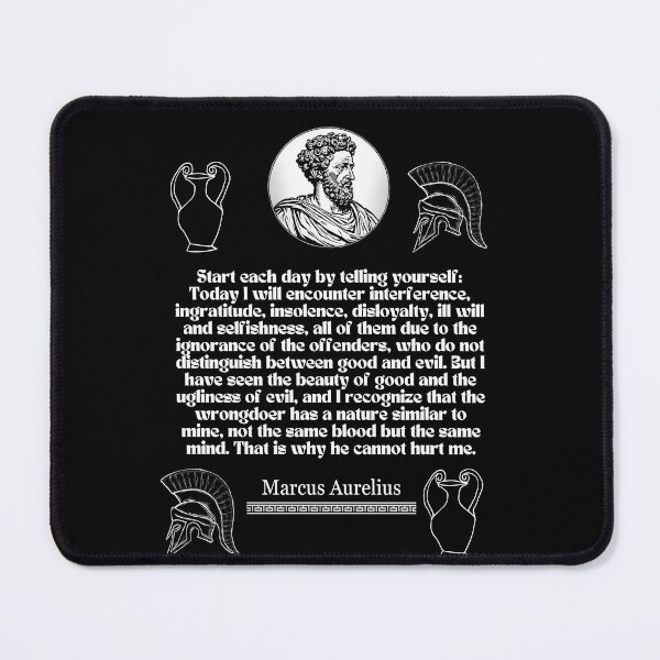 Item preview, Portrait of Marcus Aurelius and meditations quote designed and sold by CachoGlorious.