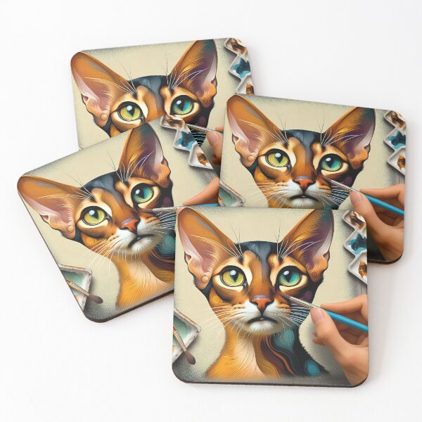 Item preview, Abyssinian Reverie: Artistic Feline Elegance designed and sold by BastKittyStore.