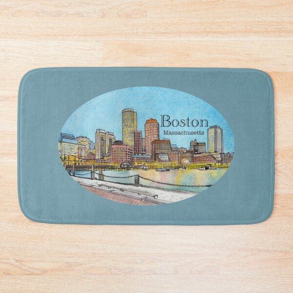 Item preview, Boston Massachusetts Art Boston Harbor Drawing  designed and sold by skye-studio.