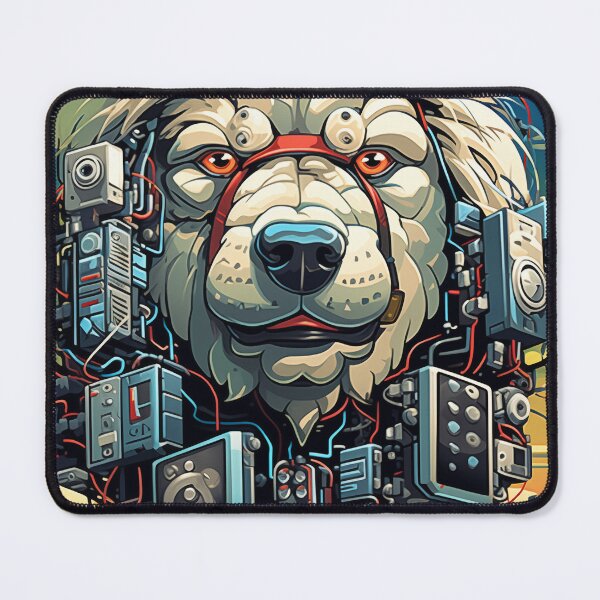 Item preview, Cyborg Samoyed designed and sold by robertmullineux.