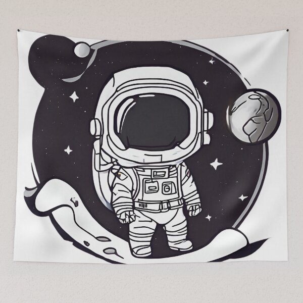 Item preview, Monochrome Space Explorer(2) designed and sold by CoolEnthusias.