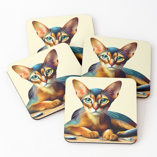 Item preview, Abyssinian Whispers: Artistic Elegance Unleashed designed and sold by BastKittyStore.