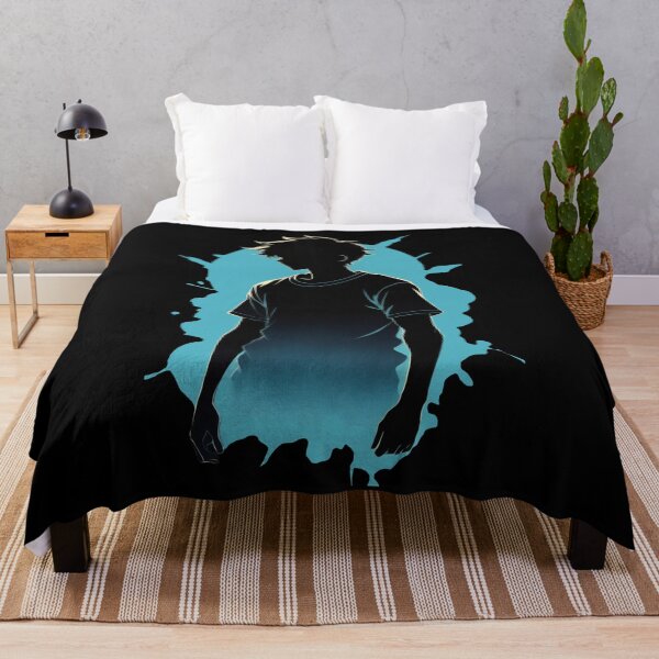Item preview, Azure Anime Dreams: Silhouette portrait in blue designed and sold by MarketMovers.
