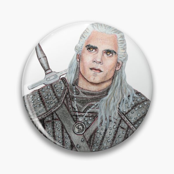 Item preview, Portrait of Henry Cavill as The Witcher Geralt of Rivia (No Background) designed and sold by MariaCameliaArt.