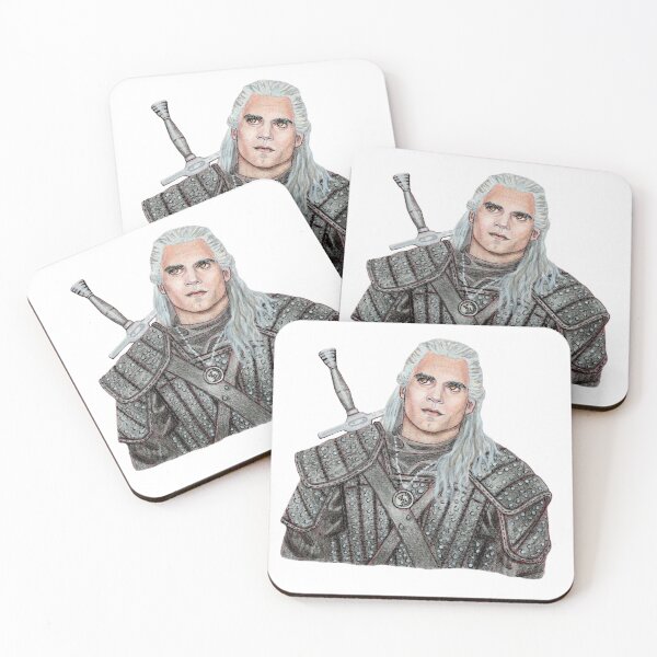 Item preview, Portrait of Henry Cavill as The Witcher Geralt of Rivia (No Background) designed and sold by MariaCameliaArt.